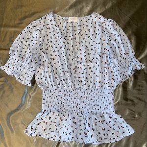 Small Blue Business Casual Top